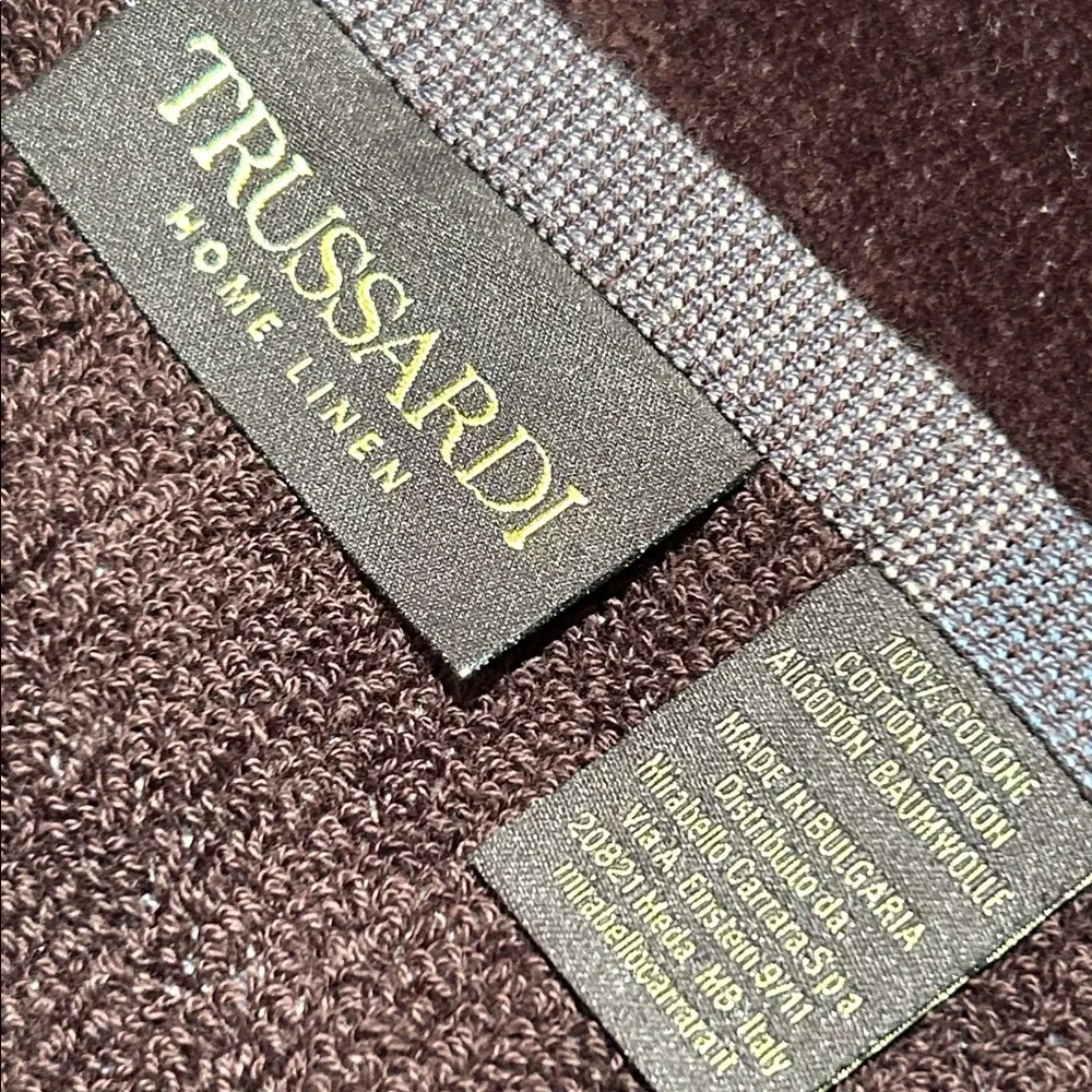 Trussardi Home Bath Sheet / Beach Towel Turquoise Coastal NWT HUGE! Cotton #2